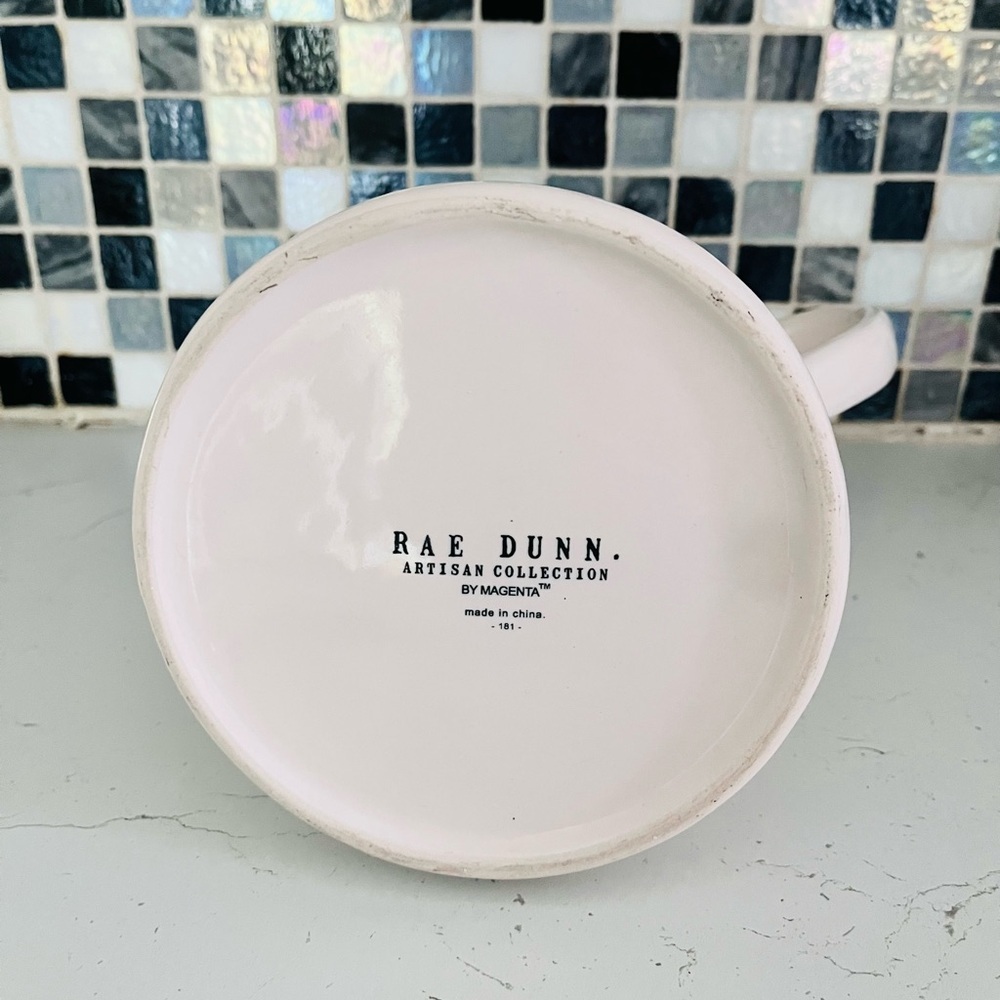 Rae Dunn White Ceramic ‘LOVE’ Watering Can - Picture 3 of 5